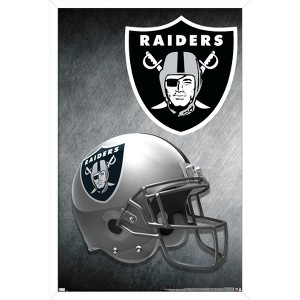 Trends International NFL Las Vegas Raiders – Helmet 20 Framed Wall Poster Prints - 1 of 4
