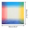 INSPIRE CHIC Women's Gradient Colorful Large Silky Hair Wrap Bandana Neck Scarf 35.4" X 35.4" - 3 of 4
