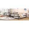 NicBex Full XL/Queen Sturdy Iron Bunk Beds with Extra Trundle,Ladder&Safety Guardrails,Heavy Duty Bunkbeds for Teens&Adults,250/350/250lbs Max - 4 of 4