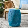 MOEPISY 15.75 inch Blue Side Table - 4 of 4