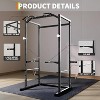 1100 lbs Multi-Functional Power Cage, Adjustable Safety Bars, Power Rack with Pull-Up Bar for Home Gym and Garage Gym - 2 of 4