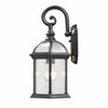 Annex Collection Black Aluminum Outdoor Light Fixture - 100W Dimmable, Wet Rated, 8" x 15.75" - 2 of 2