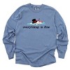 Everything Is Fine Melted Snowman - Garment Dyed Long Sleeve - 2 of 3
