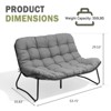 Crestlive Products Outdoor Loveseat 2 Seater , All-Weather Boho Rattan Outdoor Couch with Soft Cushion for Balcony, Poolside, Backyard, Porch - 3 of 4