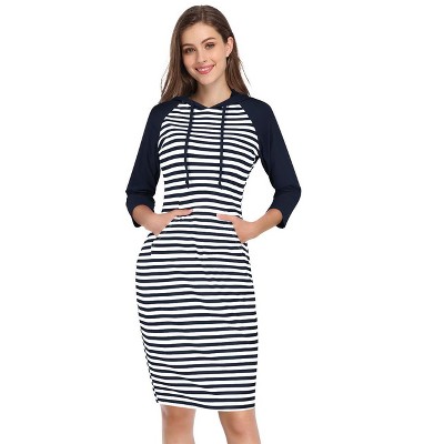 dark blue and white stripes