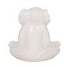 Sagebrook Home 7" Ceramic Yoga Elephant Sculpture - Contemporary White Table Decor For Home, Office, Yoga Studio, Spa - Yoga Lover Gift Idea - 4 of 4