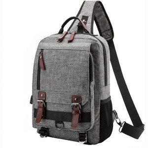 Paaaawaters mygreen Canvas Cross Body Messenger Bag Shoulder Sling Backpack Travel Rucksack - 1 of 4