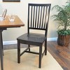 Carolina Living Delano Dining Chair Antique Black: Mission Style, Sturdy Wood Frame, 280lb Capacity - 4 of 4