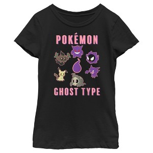 Girl's Pokemon Ghost Type Group T-Shirt - 1 of 4