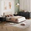 Homhougo Black 53.5" Wide Dresser for Bedroom, Modern 7 Drawer Triple Dresser with Gold Accents, Long Storage Organizer, Large Chest of Drawers - 3 of 4