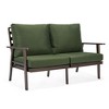 Leisuremod Walbrooke Modern 3 Piece Patio Set with Brown Aluminum Frame - 4 of 4