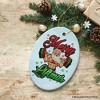 Buff Santa Merry Liftmas Ornament, Strong Holiday Spirit Gift for Fitness Lovers| OrnamentallyYou - 4 of 4