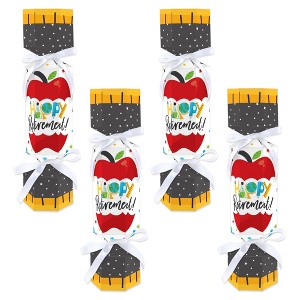 Big Dot of Happiness Teacher Retirement - No Snap Happy Retirement Party Table Favors - DIY Cracker Boxes - Set of 12 - 1 of 4