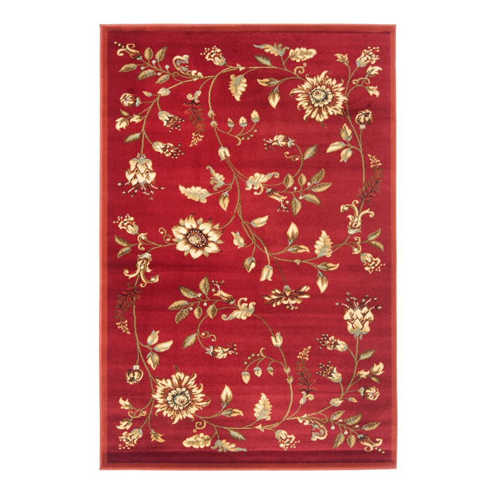 3'3inx5'3in Clare Floral Loomed Accent Rug Red/Multi - Safavieh