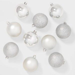 50ct Shatter-Resistant Round Christmas Tree Ornament Set - Wondershop™ - 1 of 3