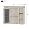 Tramull Wall Mounted Medicine Cabinet with Mirror Door, Modern Bathroom Storage with Adjustable Shelves - 2 of 4