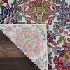 Global Vintage GLB06 Ivory/Blue Area Rug Colorful Vintage Damask By Nourison - 3 of 4