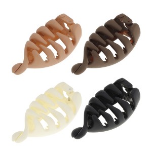 Unique Bargains Women's Grace Banana Hair Clips 4 Pcs - 1 of 4