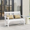WestinTrends Malibu Outdoor 2-Person All-Weather HDPE Front Porch Garden Bench - 2 of 4