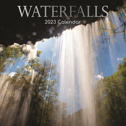 2023 Square Wall Calendar, Waterfalls, 16-month Natural World Theme With  180 Reminder Stickers (12x12 In) : Target