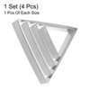 Unique Bargains Stainless Steel Baking Pastry Cookie Cutter Set Assorted Sizes 4 Pcs - 3 of 4