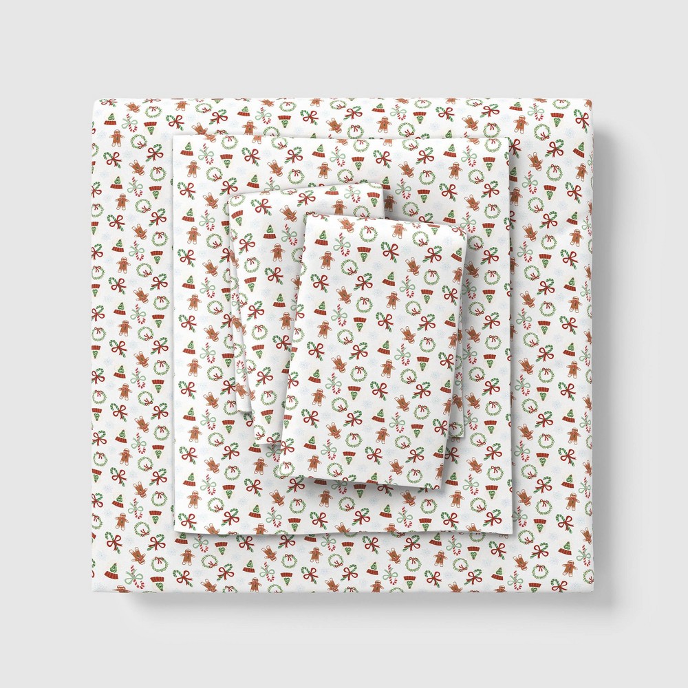 King Holiday Flannel Sheet Set Mini Icon - Wondershop™