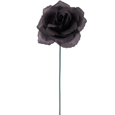 Floral Home 8" Pick Black Rose - 50-Piece