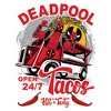 Men's Marvel: Deadpool Open 24/7 Tacos T-Shirt - image 2 of 3