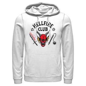 Men's Stranger Things Welcome to the Hellfire Club Pull Over Hoodie