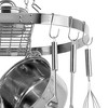 Range Kleen Stainless Steel Oval Hanging Pot Rack: Ceiling Kitchen Rack, Silver, 1.88" H, 34" D, 18.75" W, 9.15 lbs - image 3 of 3