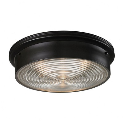 Elk Home Chadwick 3 - Light Flush Mount in  Oiled Bronze