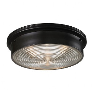 Elk Home Chadwick 3 - Light Flush Mount in  Oiled Bronze - 1 of 3