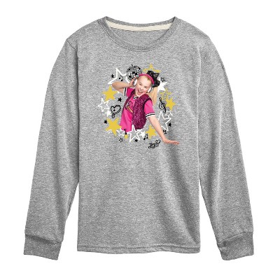JoJo Siwa Jojo Wreath Long Sleeve Graphic T-Shirt - Athletic Heather - 2T