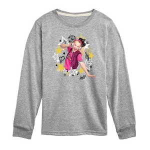 JoJo Siwa Jojo Wreath Long Sleeve Graphic T-Shirt - Athletic Heather - 2T - 1 of 3