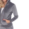 Women's Velour Jacket -White Mark - 3 of 3