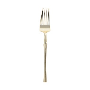 Smarty Had a Party Shiny Gold Moderno Plastic Dinner Forks - 240 pcs - 1 of 4