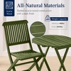 Best Choice Products 3-Piece Acacia Wood Bistro Set, Folding Patio Furniture w/ 2 Chairs, Table - 4 of 4