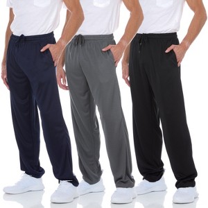 Mens Athletic Pants with pockets, Mens Sweatpants, Mens Joggers with Pockets, Pack Of 3 - 1 of 4