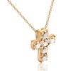 Pompeii3 1ct Diamond Cross Pendant 14K Yellow Gold 1/2" Tall - 2 of 3