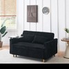 CAVINAS Corduroy Sofa with Pull-Out Bed, Sofa Bed with Movable Tabletop and Usb Ports, for Living Room and Bedroom - 2 of 4