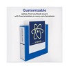 Avery Heavy-Duty View Binder with DuraHinge and Locking One Touch EZD Rings, 3 Rings, 4" Capacity, 11 x 8.5, Pacific Blue - 3 of 4
