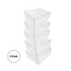 J&V TEXTILES Set of 5 25''x21''x11'' Vinyl Zippered Storage Bags Clear - 2 of 4