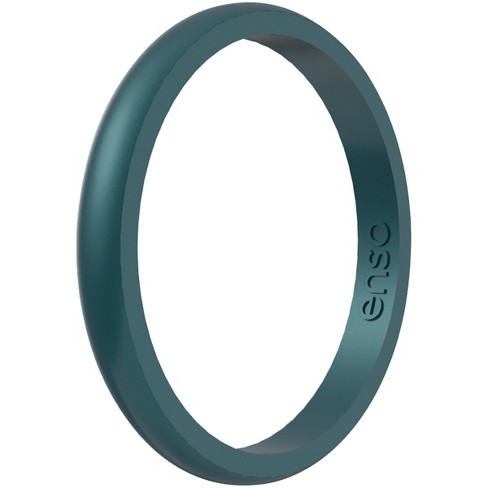 Enso Rings Halo Birthstone Series Silicone Ring - 5 - Alexandrite