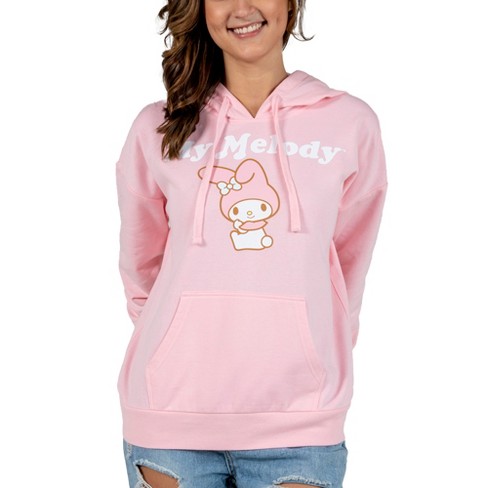 Juniors My Melody And Kuromi Womens Crew Neck Long Sleeve Hello