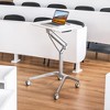Tangkula Pneumatic Standing Desk Rolling Adjustable Laptop Cart Mobile Podium w/ Slot - 3 of 4