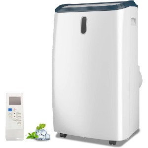 Kismile 14000 ASHRAE BTU/10000 BTU DOE 120-Volt Vented Medium Room Portable Air Conditioner Remote Include - 1 of 4