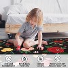 coucheta Multi-size Vintage Floral Area Rug for Living Room, Machine Washable Soft Non Slip Retro Low Pile Carpet, for Bedroom, Dining Room, Office - 4 of 4