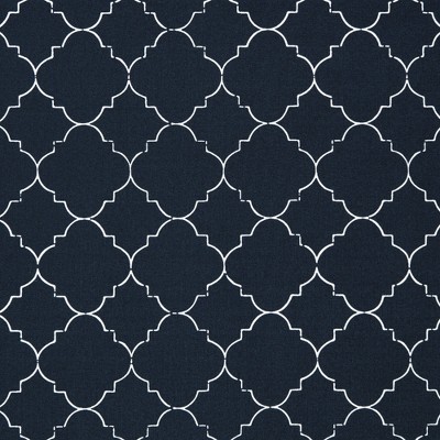 Twin Blue Quatrefoil Print Microfiber Sheet Set