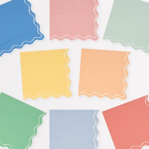 Meri Meri Mixed Wavy Line Large Napkins (Pack of 16) - 1 of 4