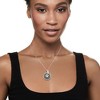 Ross-Simons Black Onyx and 0.71 ct. t.w. White Topaz Dog Paw Pendant Necklace in Sterling Silver - 2 of 3